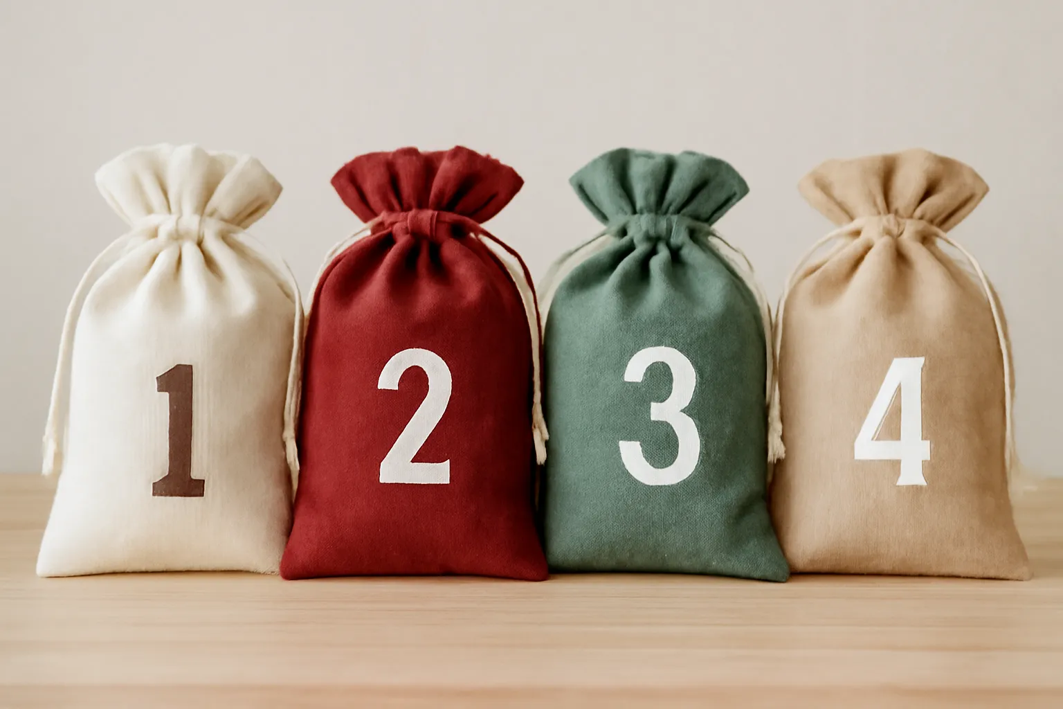 adventskalender säckchen größe
