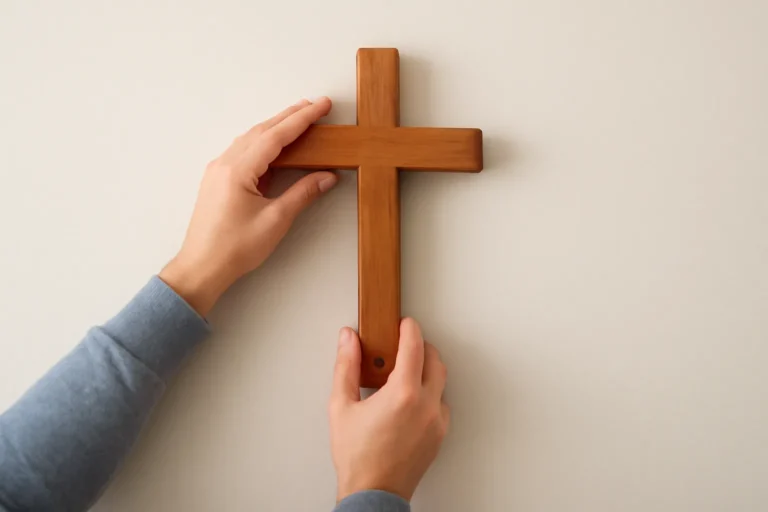 kreuz aufhängen