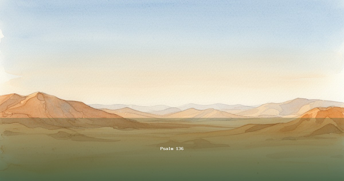 Psalm 136 — Hodu | Text, Bedeutung und Betrachtung