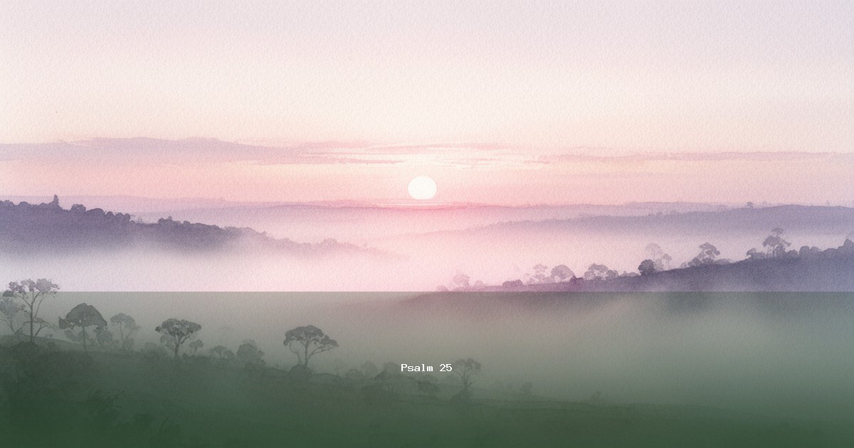 Psalm 25 — Ledavid | Text, Bedeutung und Betrachtung