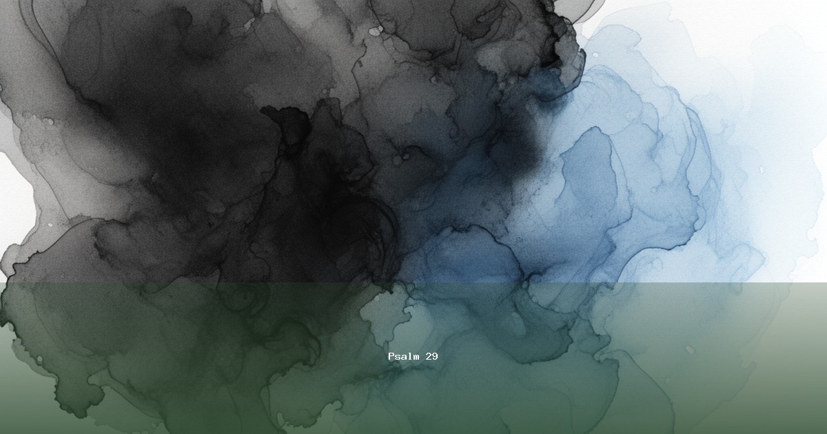 Psalm 29 — Mizmor | Text, Bedeutung und Betrachtung