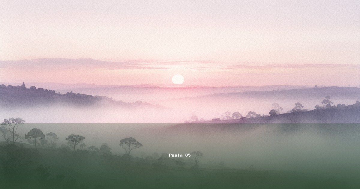 Psalm 85 — Lamnatséaj | Text, Bedeutung und Betrachtung